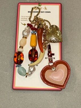 Piper K Heart Bag Charm